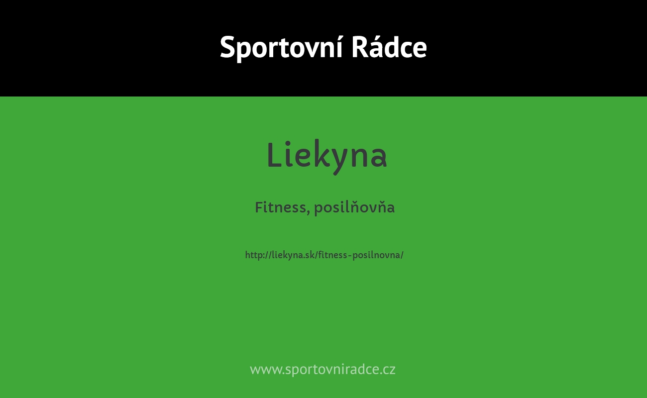 Fitness, posilňovňa