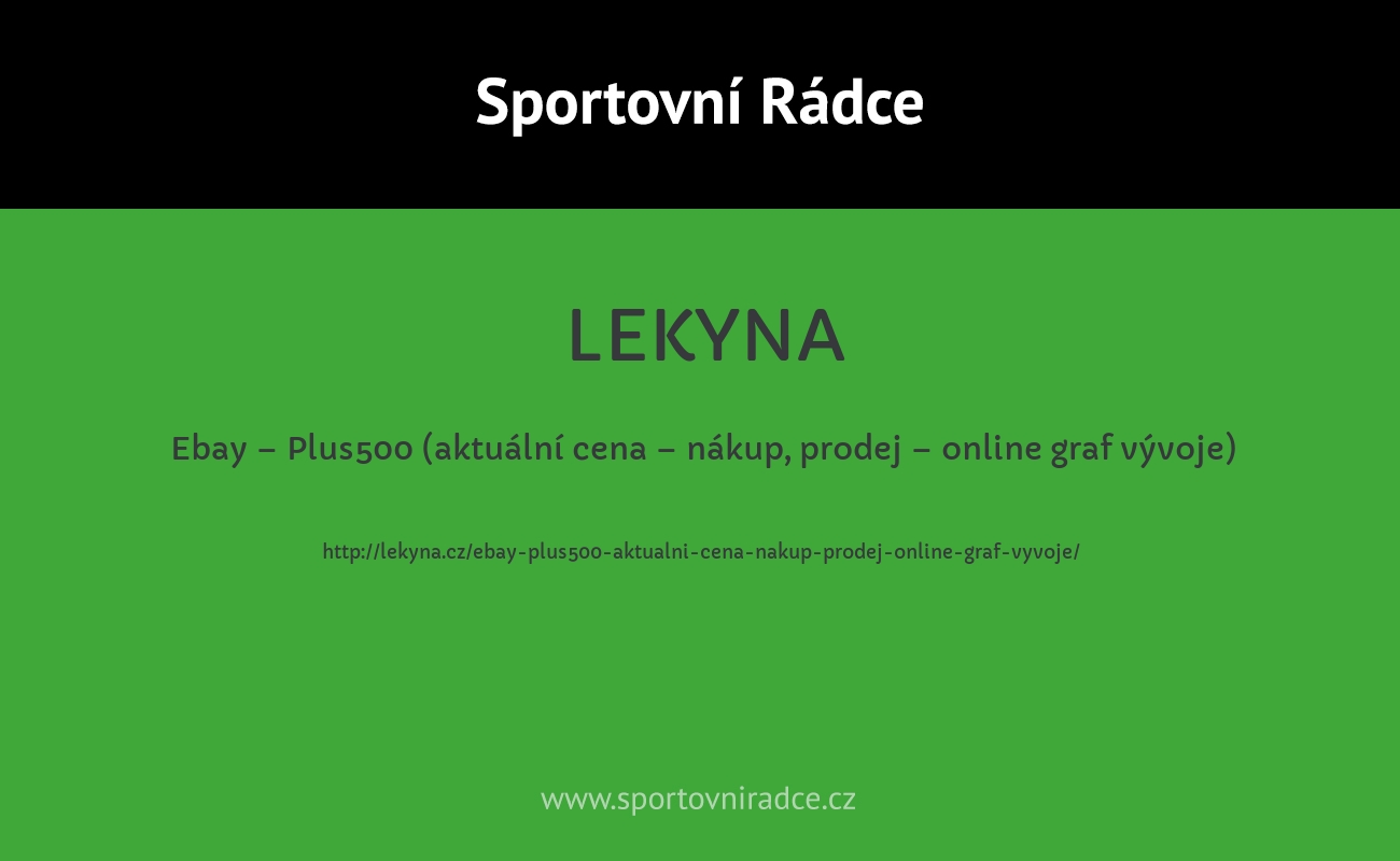 Ebay – Plus500 (aktuální cena – nákup, prodej – online graf vývoje)