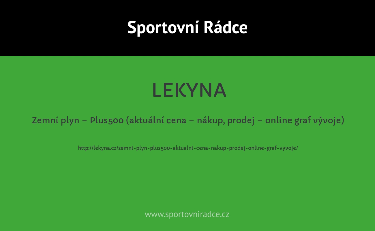 Zemní plyn – Plus500 (aktuální cena – nákup, prodej – online graf vývoje)