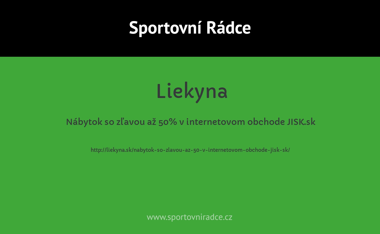 Nábytok so zľavou až 50% v internetovom obchode JISK.sk