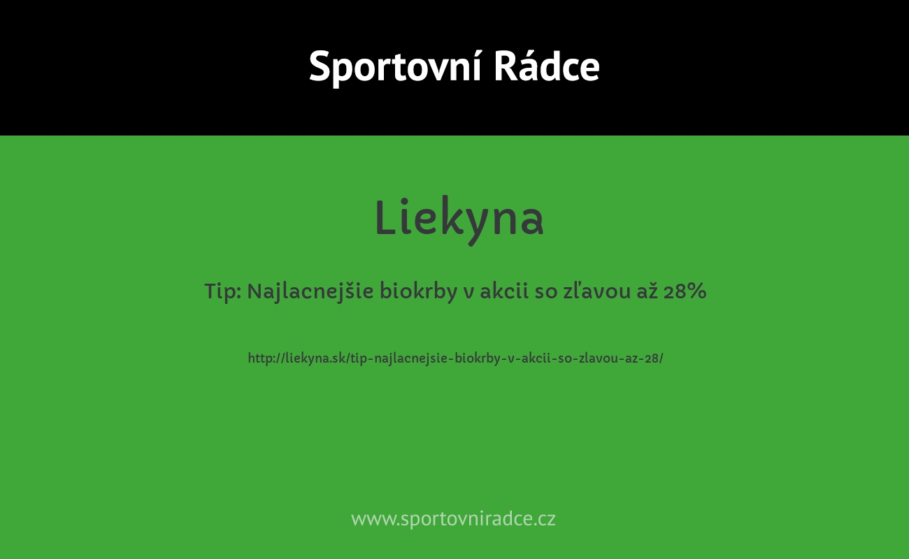 Tip: Najlacnejšie biokrby v akcii so zľavou až 28%